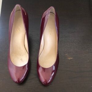 Marc fisher burgundy heels. Size 10. Worn twice.
